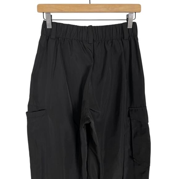 ALO High Waist Break Line Jogger Pant Black XS Track Swishy Athletic Sporty - Picture 8 of 13